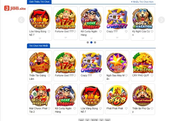 Lý do vì sao game nổ hũ J88 lại nhận được nhiều sự yêu thích đến vậy? Lý do vì sao game nổ hũ J88 lại nhận được nhiều sự yêu thích đến vậy?