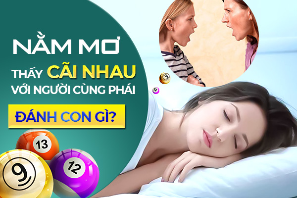 Nằm mơ thấy cãi nhau với người cùng phái đánh con gì? 1 nam mo thay cai nhau voi nguoi cung phai
