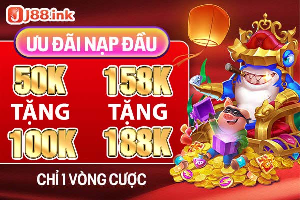 Khuyến mãi J88 liên tục được cập nhật ở đây 6 J88 thưởng nạp đầu 200% cho thành viên mới chỉ 1 vòng cược